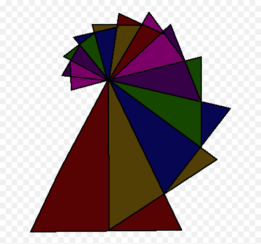 Fibonacci Spiral Png - Triangle,Fibonacci Spiral Png