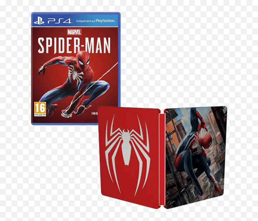 Download Spider Man Steelbook Ps4 Full Size Png Image Pngkit - man Ps4 Png
