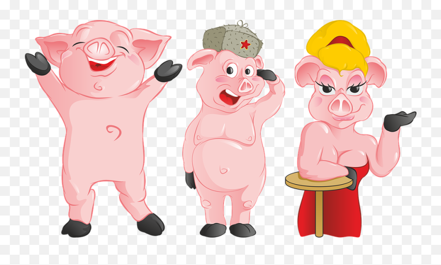 Pigs Pink Pig - Free Image On Pixabay Cartoon Png,Pigs Png