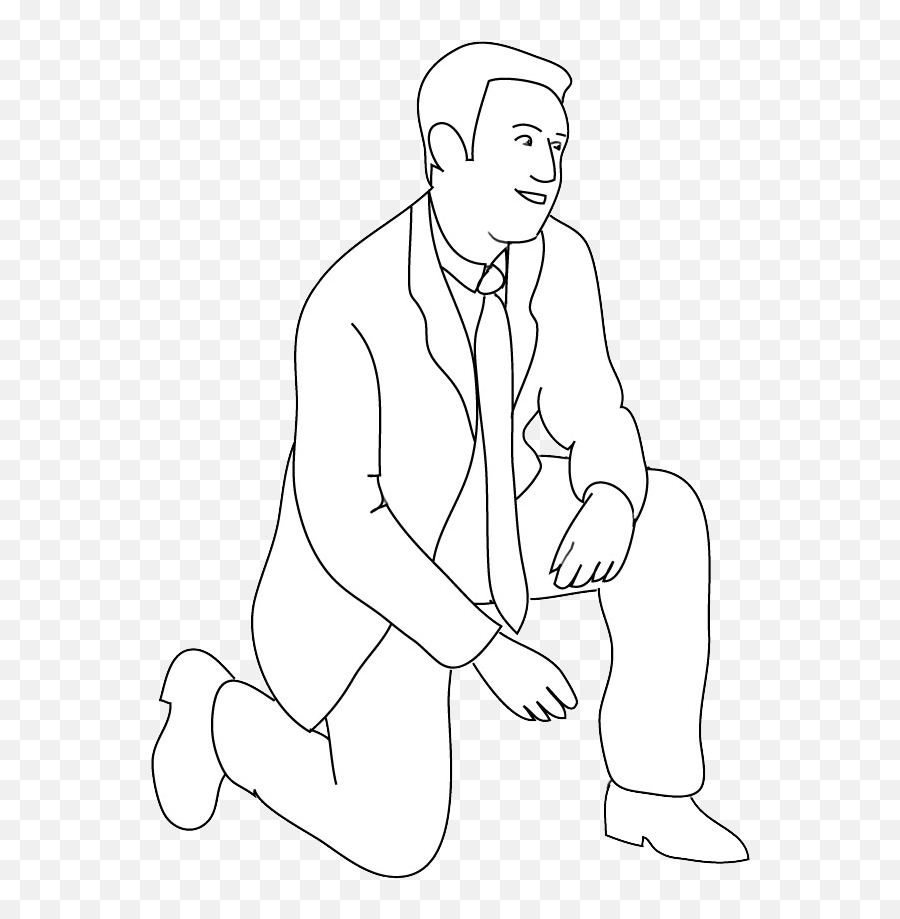 Download Free Png Silhouettes Of People - Silhouette Clipart Drawing Person Kneeling On One Knee,Png Silhouettes