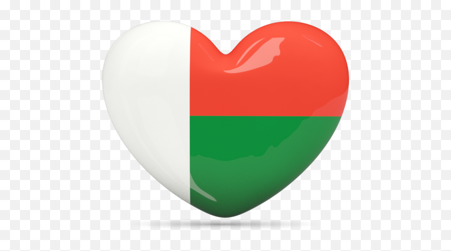 Heart Icon Illustration Of Flag Madagascar - Heart Png,3d Heart Png