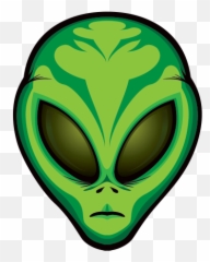 Printed Vinyl Alien Head Stickers Factory - Emblem Png,Alien Head Png