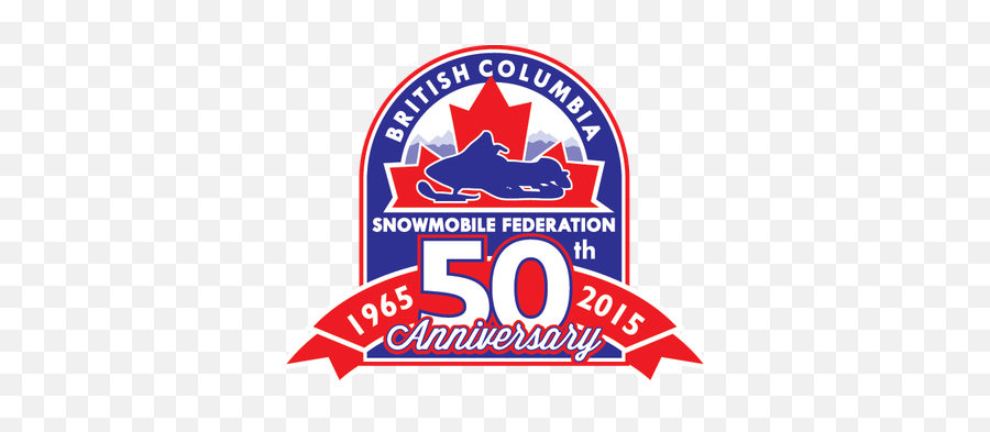 British Columbia Snowmobile Federation 50th Anniversary Logo - Emblem Png,Anniversary Logo