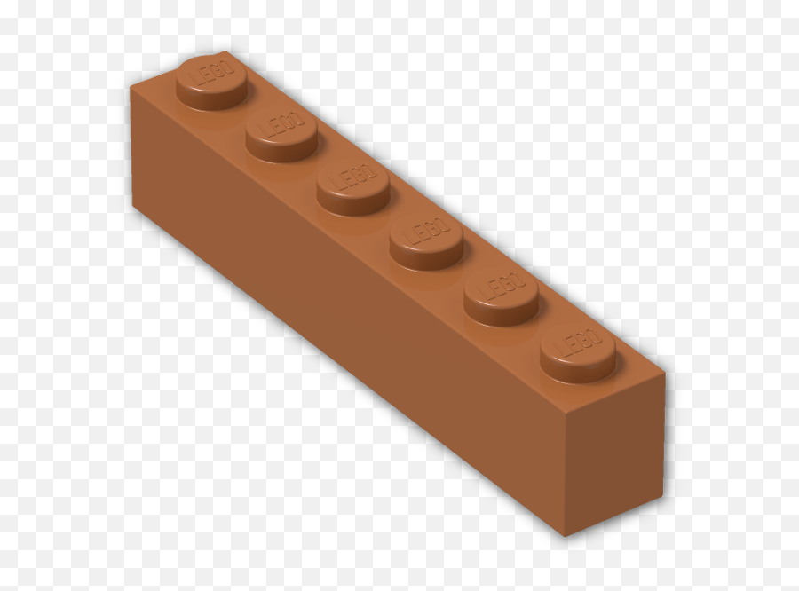 10 New Lego Brick 1 X 6 Dark Orange - Chocolate Bar Png,Lego Brick Png