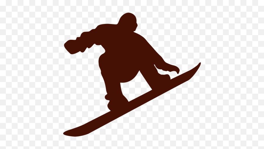 Transparent Png Svg Vector File - Snowboard On Mountain Silhouette,Snowboard Png
