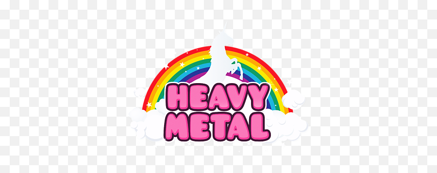 Heavy Metal Funny Unicorn Rainbow Mosh Parody Design T - Shirt Language Png,Rainbow Unicorn Png