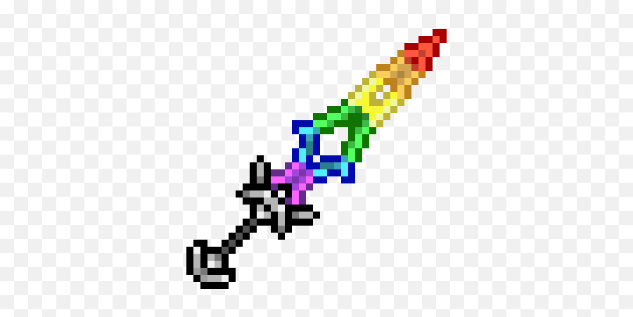 Tau0027vions Rainbow Sword Pixel Art Maker - Rainbow Sword Pixel Art Png,Rainbow Transparent Png