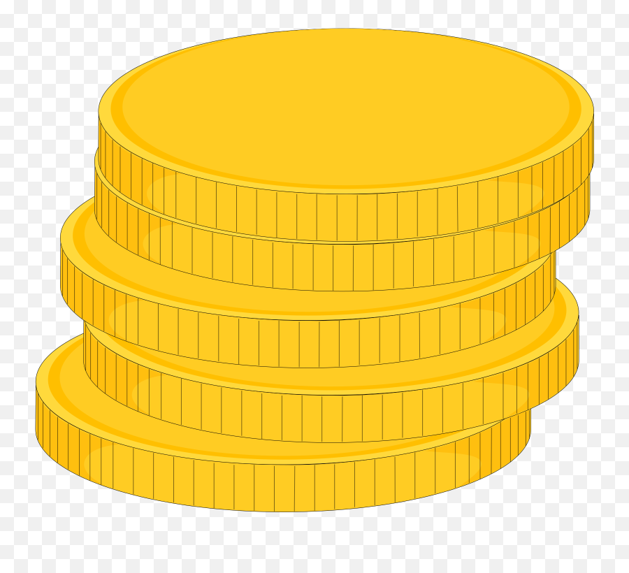 Money Stack Of Coins Svg Vector - Solid Png,Pile Of Cash Png