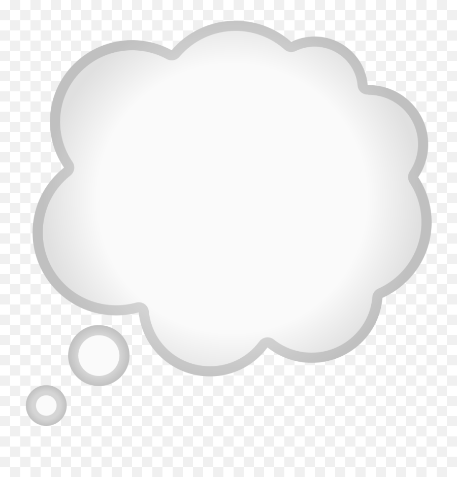 Thought Balloon Emoji - Animated Thought Bubble Gif Png,Balloon Emoji Png