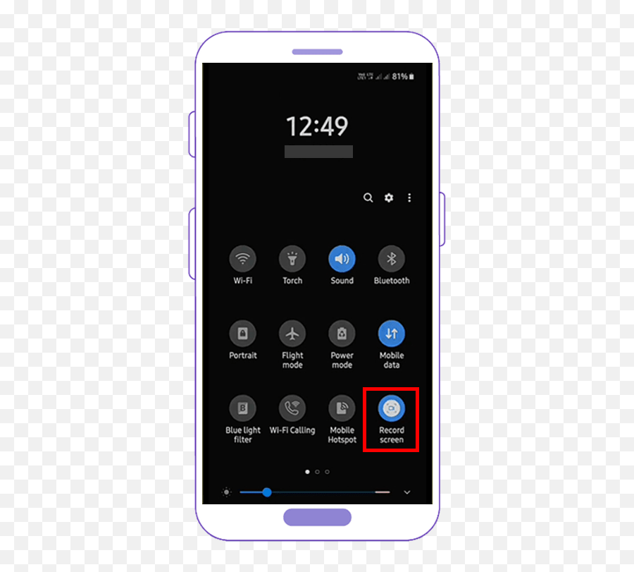 Screen Record - Screen Record On Samsung A02s Png,Data Record Icon