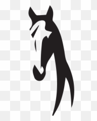 Cat Logo Canidae Dog Silhouette - Horse Head Png Download Horse Head Silhouette Png,Cat Logo Png