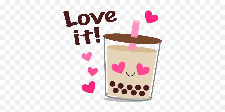 Boba Bubble Sticker - Boba Bubble Tea Discover U0026 Share Gifs Girly Png,Milk Tea Icon