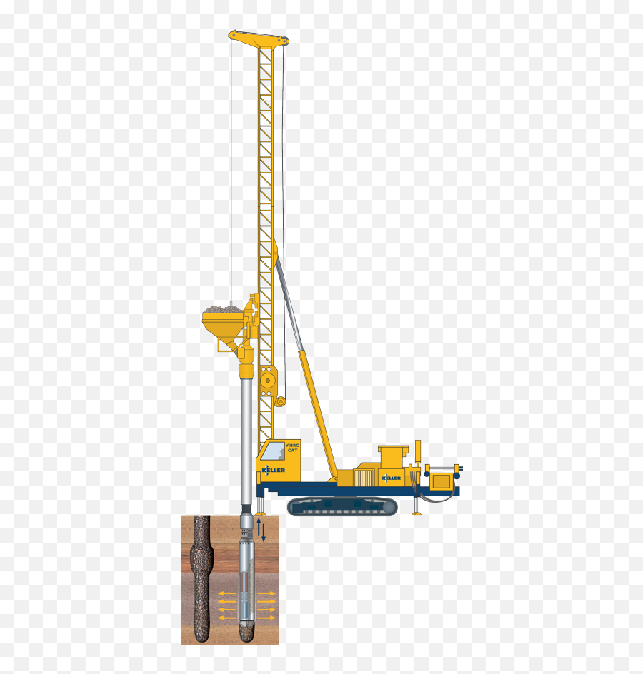 Stone Column Png - Vibrocat Rig Crane 3797629 Vippng Vibrocat Machine,Crane Png
