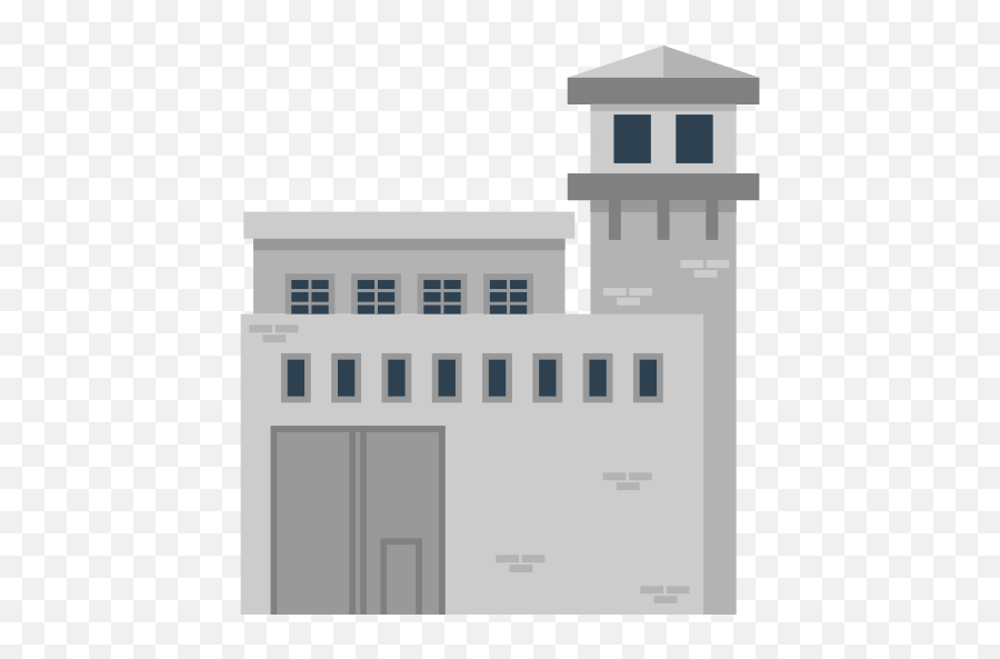 Prison - Free Buildings Icons Prison Building Clipart Png,Building Transparent Background