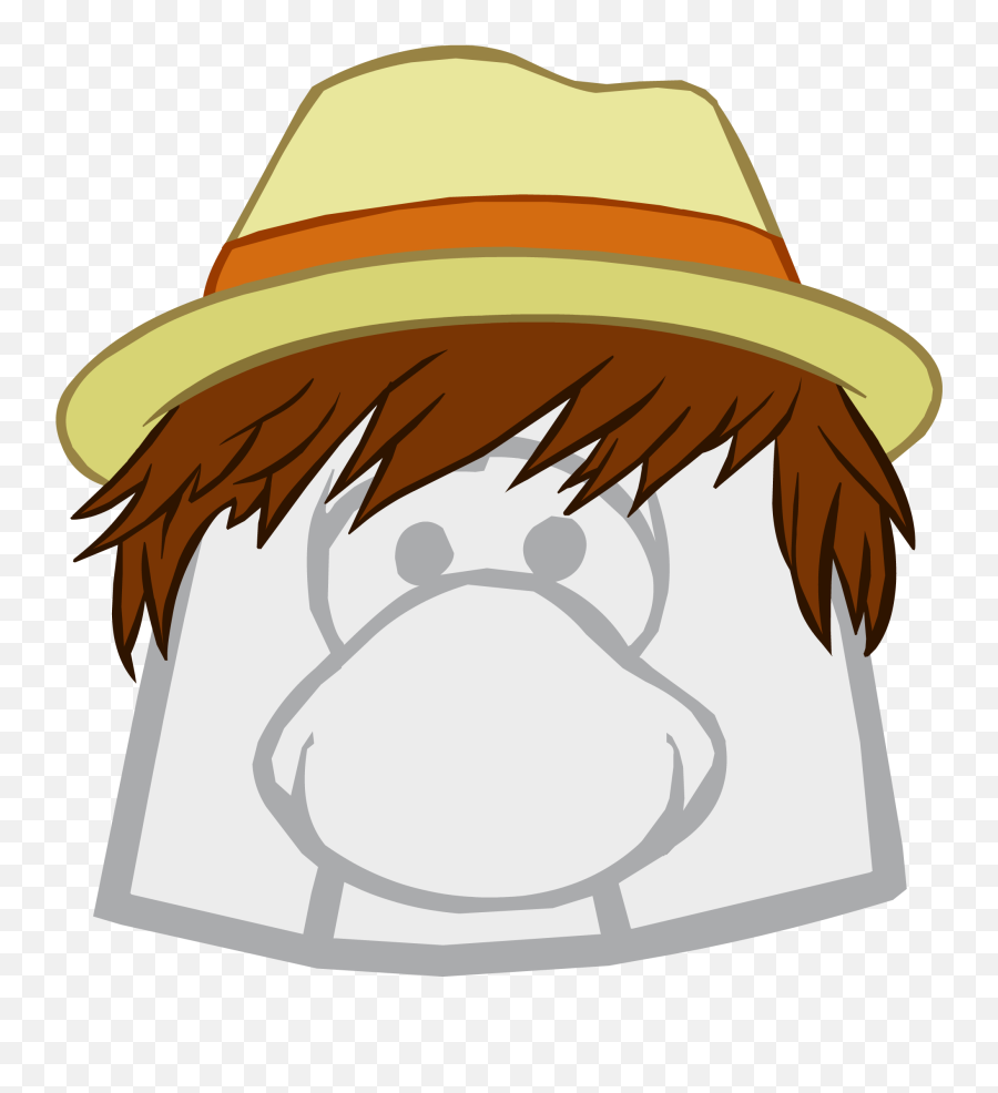 Club Penguin Optic Headset Png Image - Princess Leia Buns Clipart,Straw Hat Icon