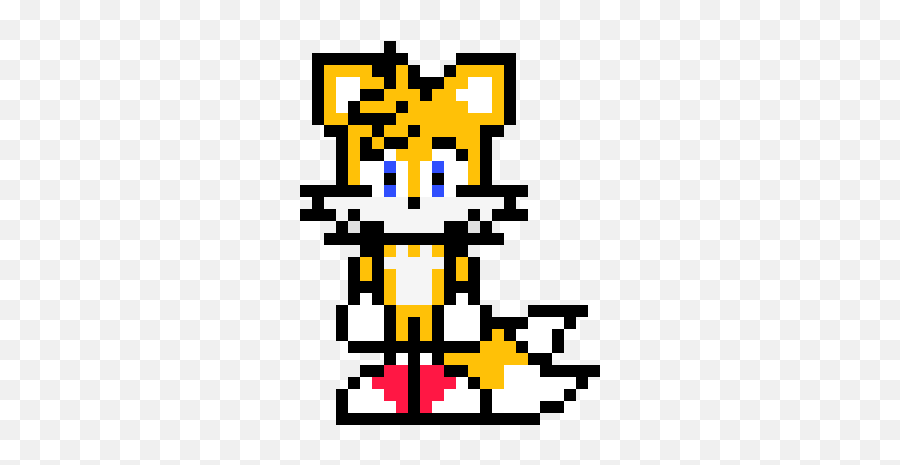 Editing Tails The Fox - Costume Sprite Free Online Pixel Dot Png,Sonic Advance Icon Spries