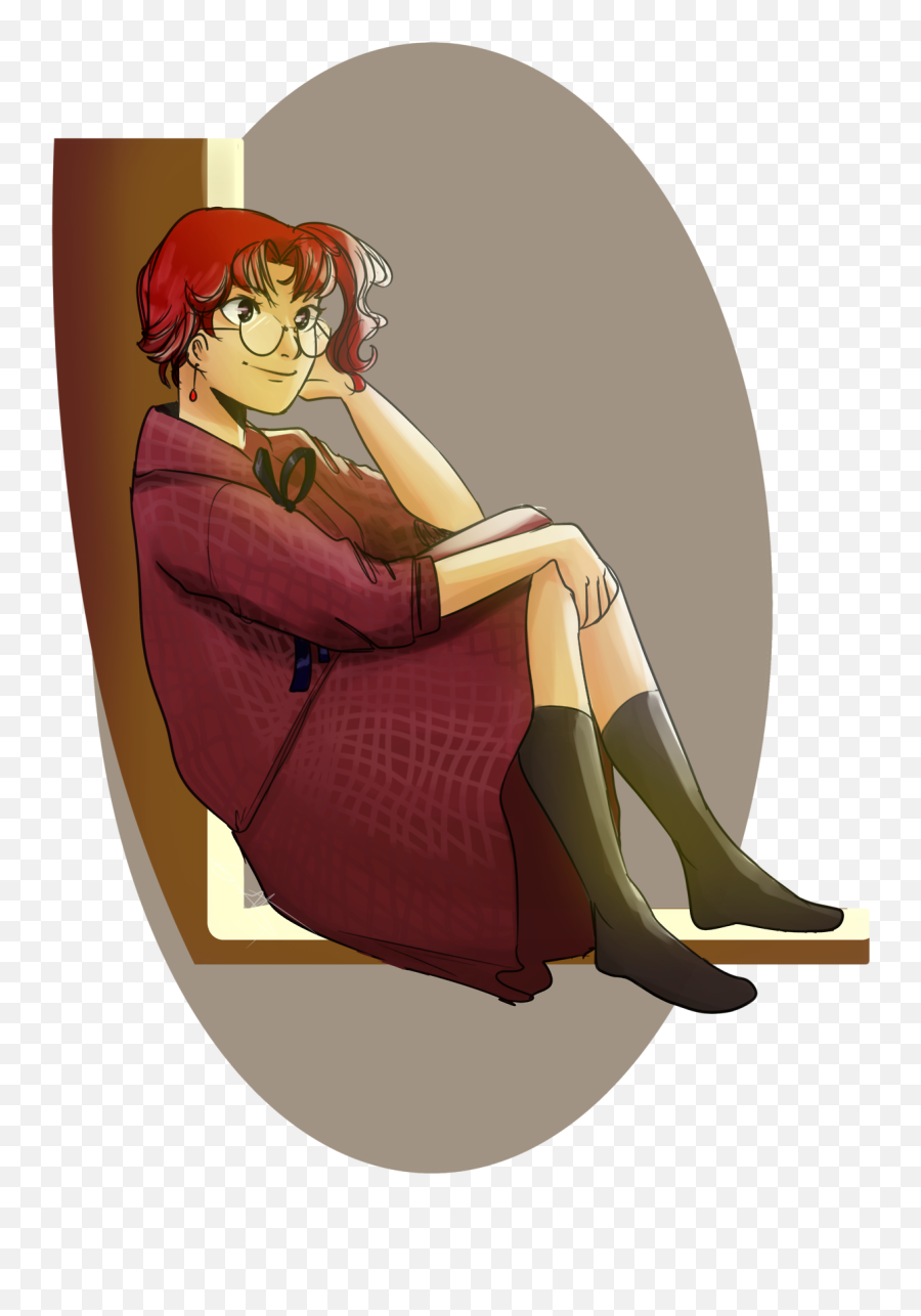 Download Hd Kakyoin Noriko - Sitting Transparent Png Image Sitting,Kakyoin Png