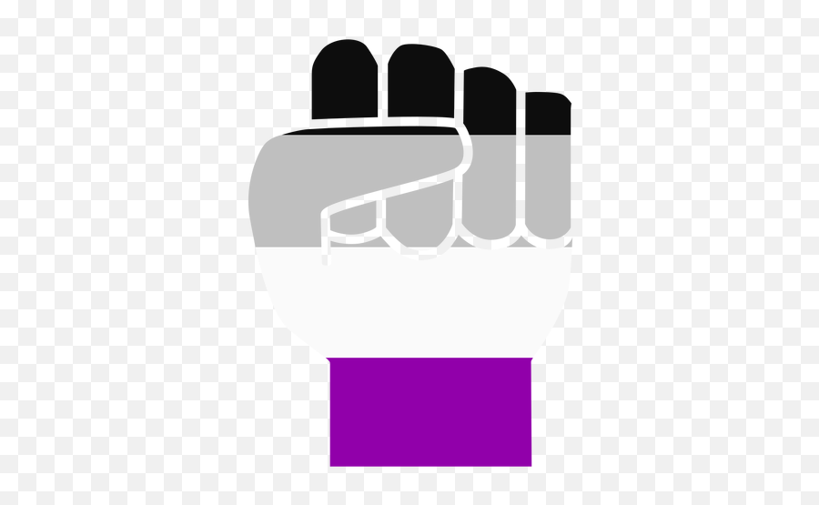 Asexual Hand Finger Fist Stripe Flat Transparent Png U0026 Svg - Assexual Png,Fist Flat Icon