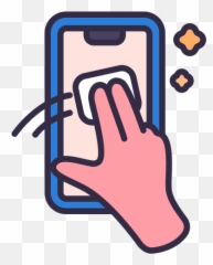 Smartphone Clean Wash Touchscreen Coronavirus Covid - Cleaning Phone Screen Icon Png,Touch Screen Icon