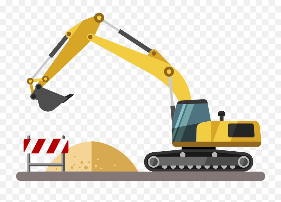 Excavator Icon - Clipart World Construction Digger Vector Png,Digger Icon