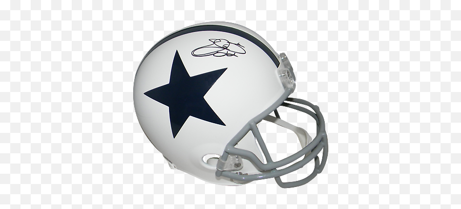 Emmitt Smith Autographed Dallas Cowboys Full Size Thanksgiving Helmet Prova Ebay - Texas Veterans Outdoors Png,Riddell Speed Icon Helmet