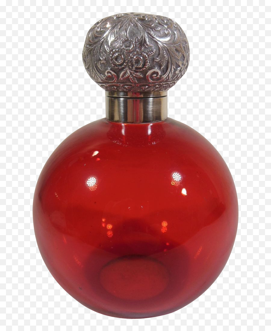Cranberry Glass Perfume Bottle - Perfume Png,Perfume Bottle Png