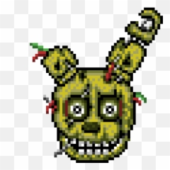 Fnaf Heads By Funtime - Crew Pixilart Springtrap Purple Guy Pixel png
