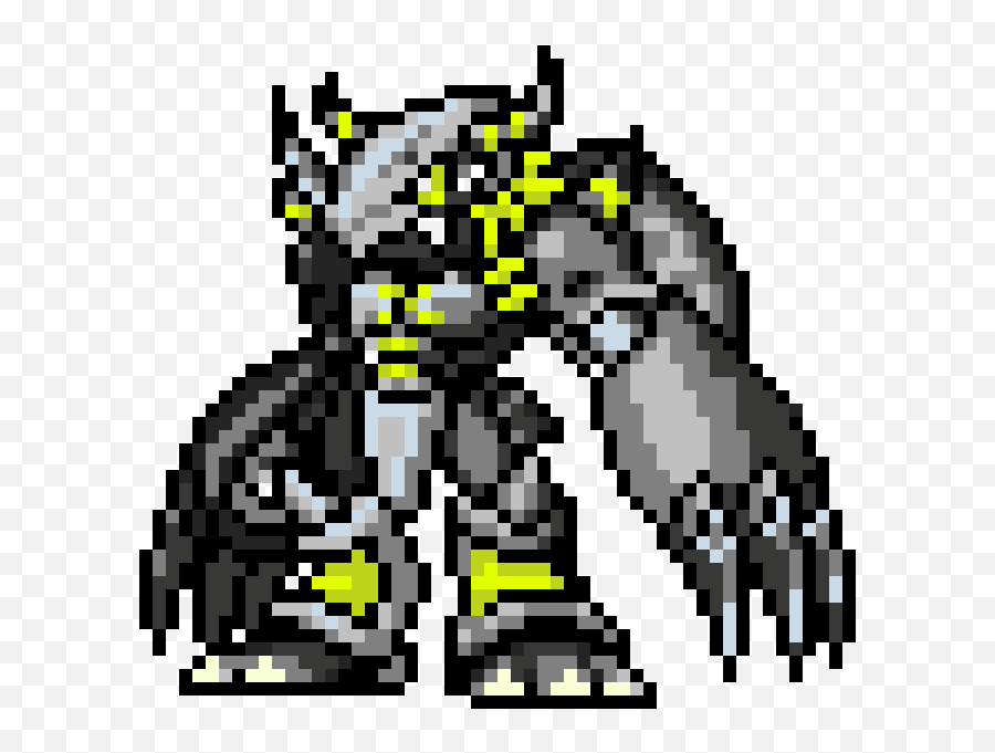 Wargreymon Png - Black Wargreymon Black War Greymon Sprite Wargreymon Sprite Art,Sprite Logo Png