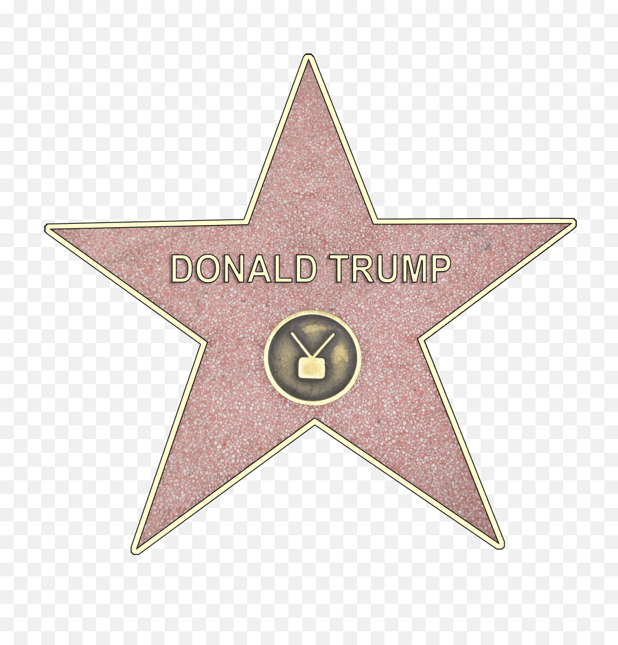 Donald Trump Hollywood Star Sticker - Hollywood Png,Hollywood Star Png