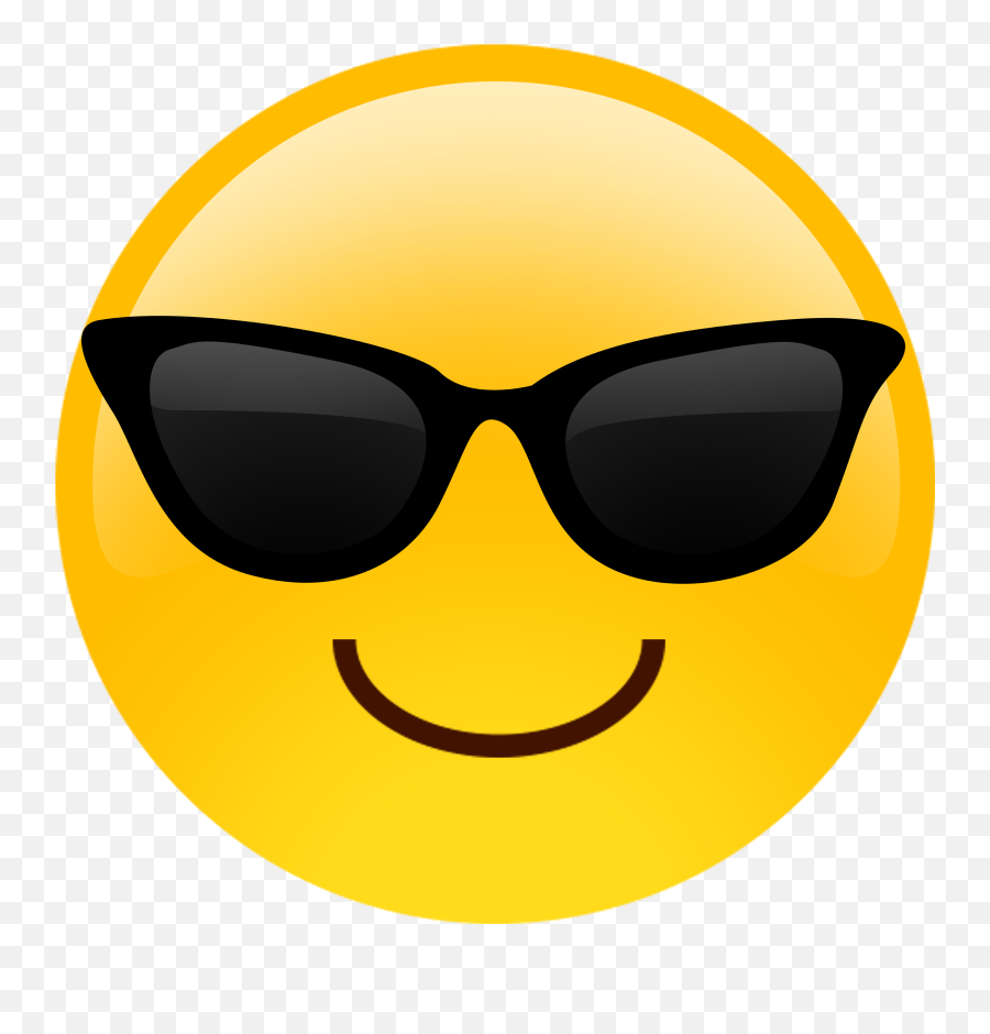 Emoji Transparent Download Smiling With - Sunglasses Emoji Png,Smile Emoji Transparent