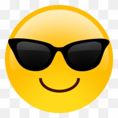 Emoji Transparent Download Smiling With - Sunglasses png