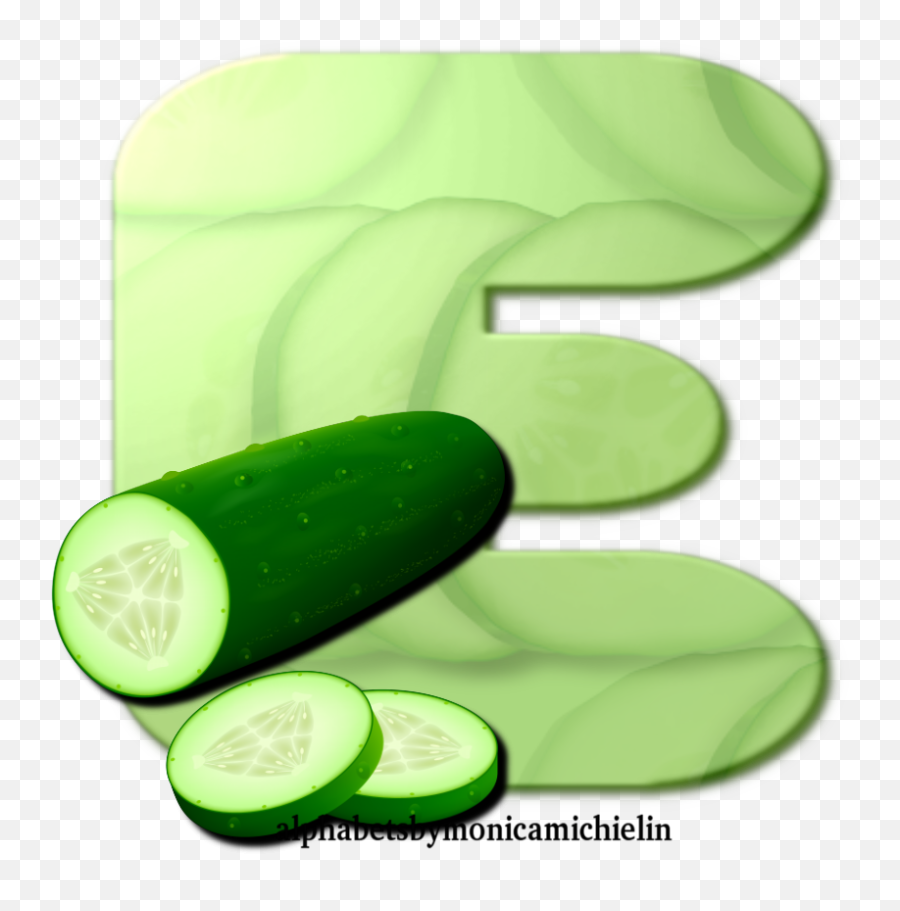 Monica Michielin Alphabets Cucumber Alphabet And Icons Png - English Cucumber,Cucumber Icon