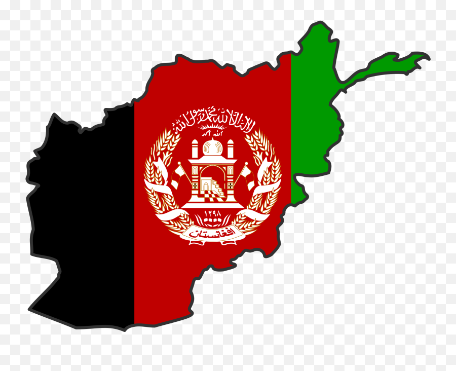 Flag Map Of Afghanistan Afghan Png Black