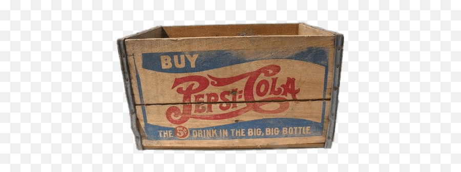 Vintage Pepsi Cola Crate Transparent - Pepsi Cola Png,Pepsi Transparent
