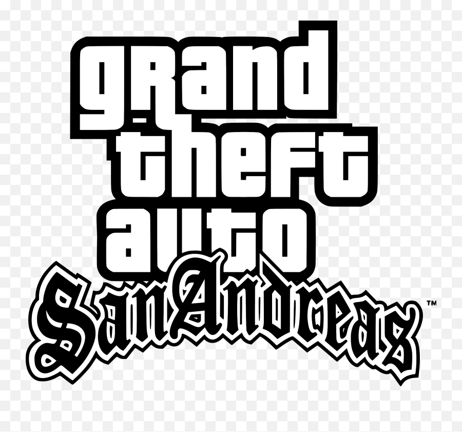 Gta San Andreas Png Picture Grand Theft Auto San Andreas Font Gta V Logo Transparent Free Transparent Png Images Pngaaa Com