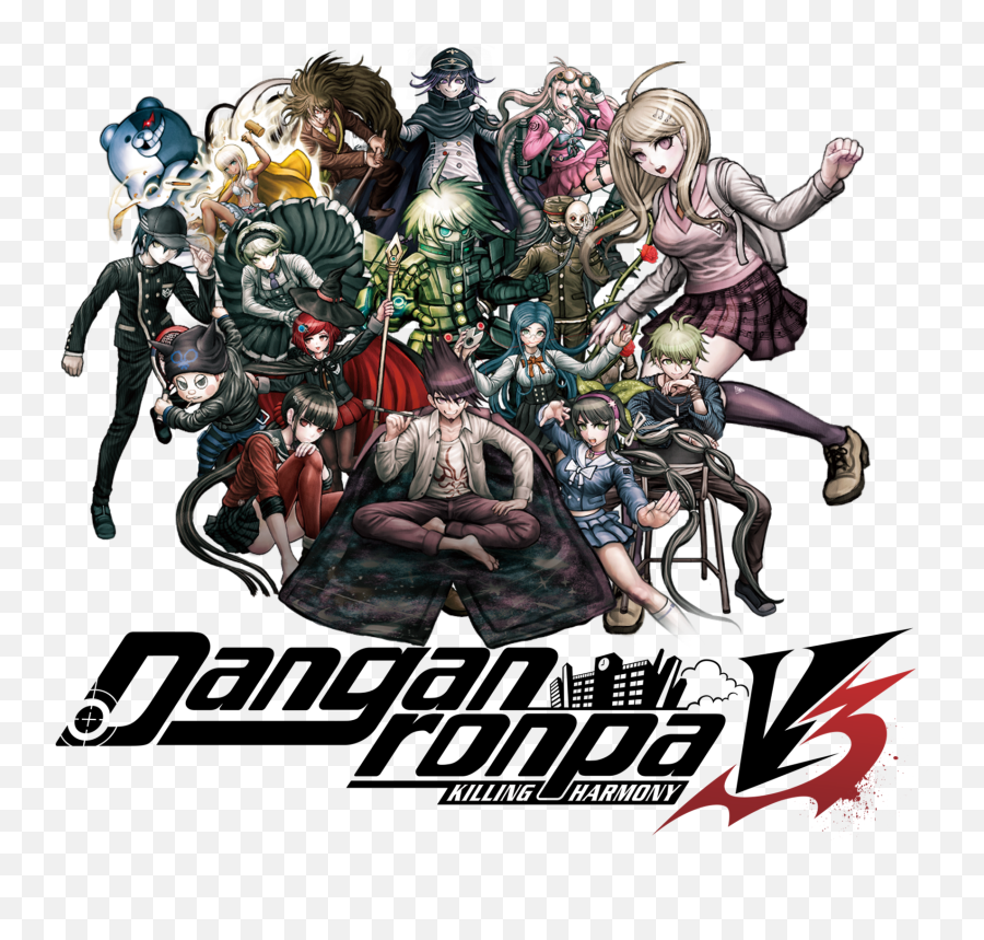 Danganronpa V3 Hype Thread Of Despair Aa Mc 81 - Danganronpa Killing Harmony Characters Png,Danganronpa V3 Logo