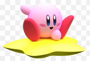 Png Kirby Air Ride Model - Kirby Riding Warp Star,Kirby Png