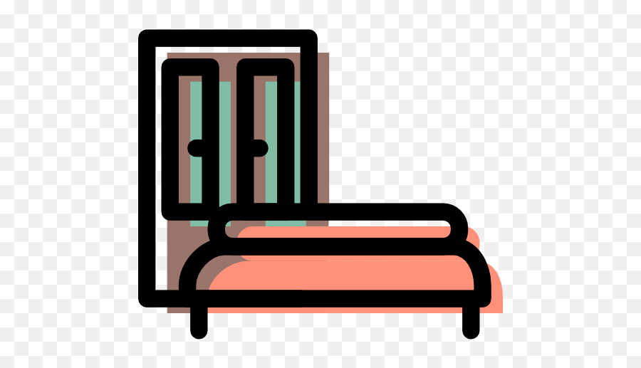 Bedroom Furniture Free Icon Of Color Icons - Moveis Icon Png,Bedroom Png