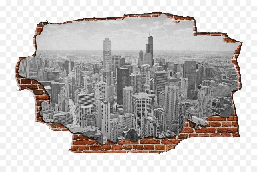 Chicago Skyline Brick - Chicago Png,Chicago Skyline Png