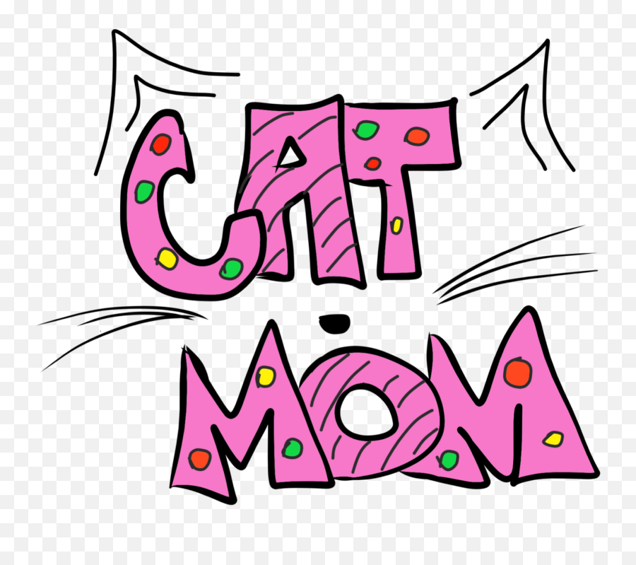 Hand Drawn Cat Mom Png Transparent - Clip Art,Mom Png