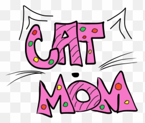 Hand Drawn Cat Mom Png Transparent - Clip Art,Mom Png