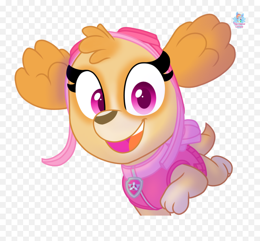 Excited Skye Paw Patrol By Rainboweeveede - Skye Paw Patrol Art Png,Skye Paw Patrol Png