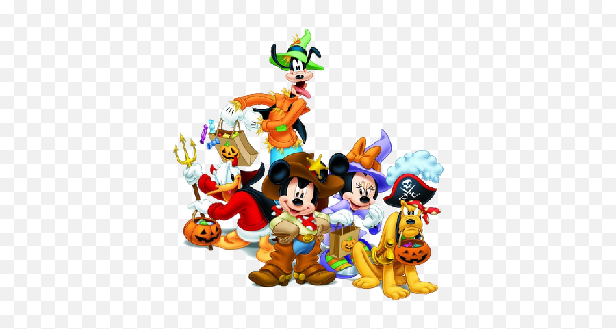 Disney Art Halloween Clipart Cartoons - Halloween Mickey Mouse And Friends Png,Halloween Clipart Transparent