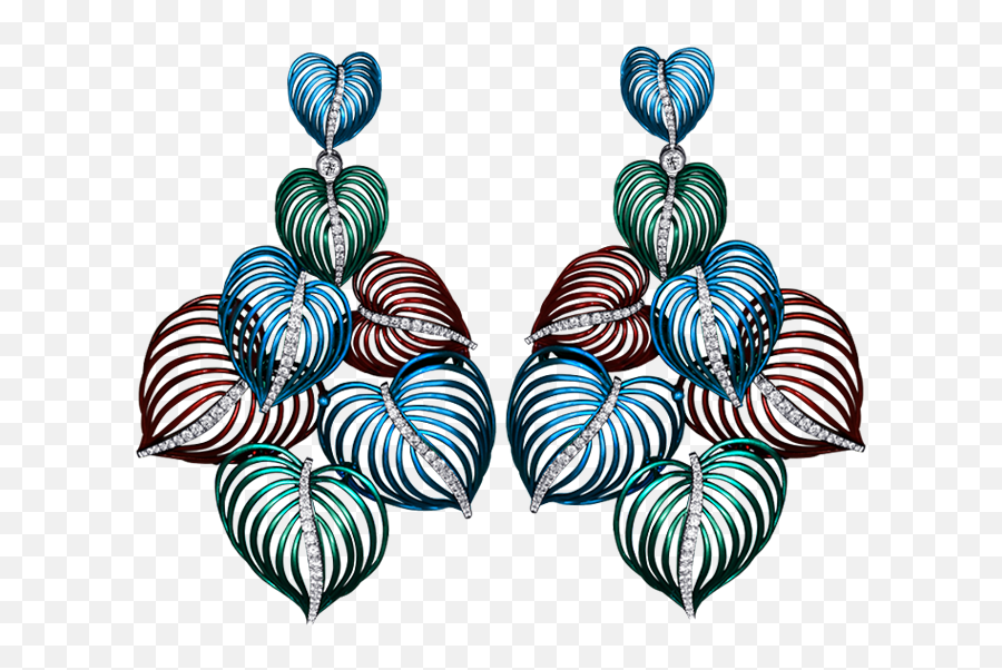 Las Palmas Earrings Jacob U0026 Co Timepieces Fine - Illustration Png,Palmas Png