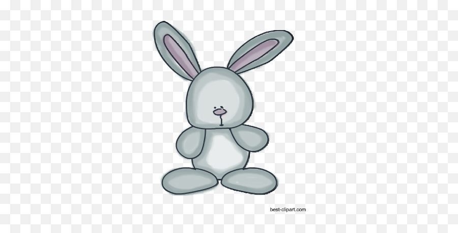 Free Easter Clip Art Bunny Eggs And Chicks - Cute Easter Bunny Clipart Png,Easter Bunny Transparent