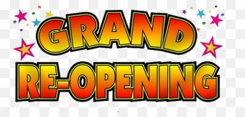 Celebration Grand Re Opening Png - Sign