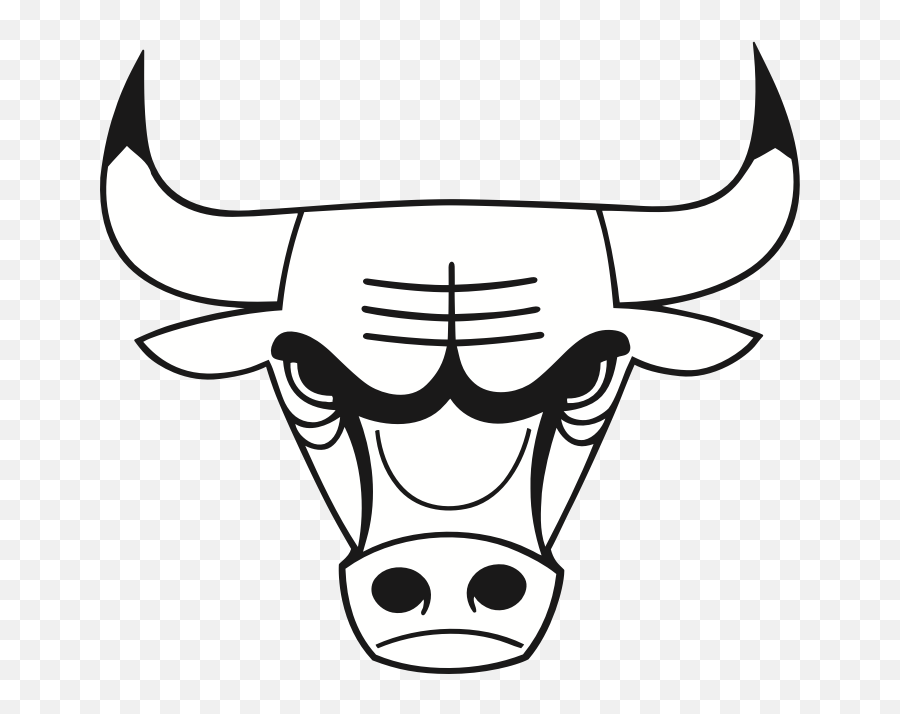 Download Hd Bull Drawing Chicago Bulls - Chicago Bulls Logo Png,Black Bulls Logo