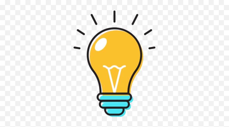 Idea Clipart Yellow Bulb - Idea Png Transparent,Lightbulb Transparent Background