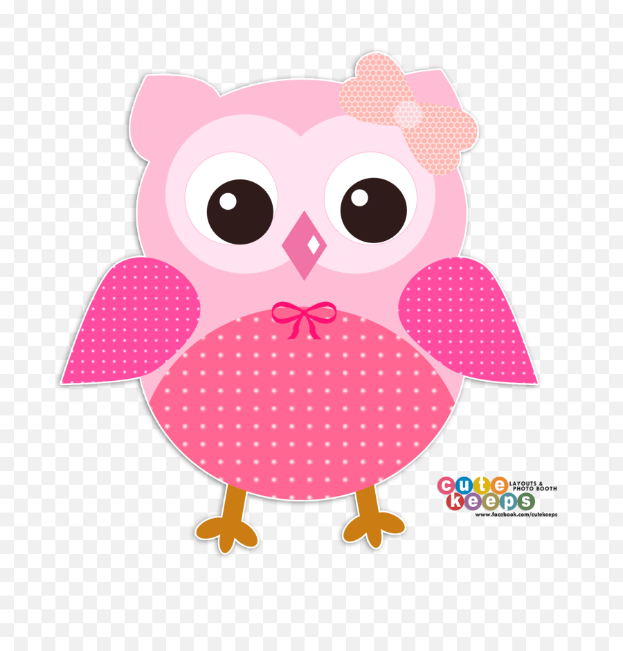 Cute Pink Owl Png Peach Orange - Portable Network Graphics,Owl Png