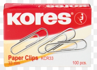 Korescom Kores Paper Clips Steel - png
